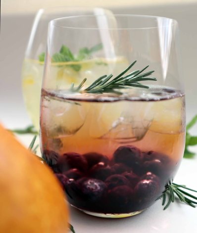 Blueberry rosemary simple syrup